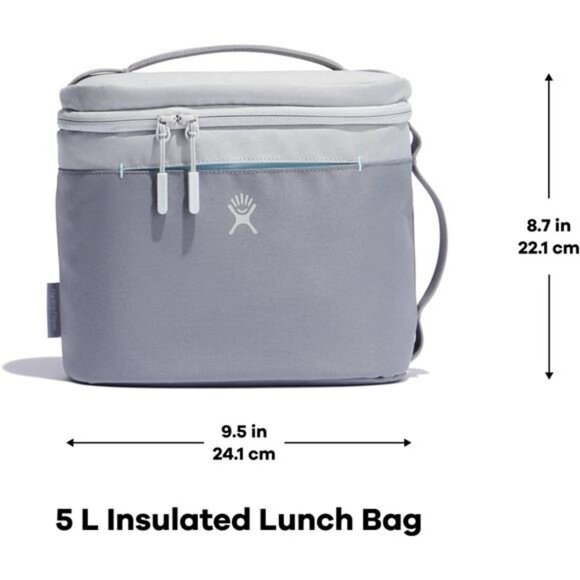 Insulated Lunch Bag Reusable Cooler Tote Waterproof Travel Lunchbox with Handles - Picture 5 of 7